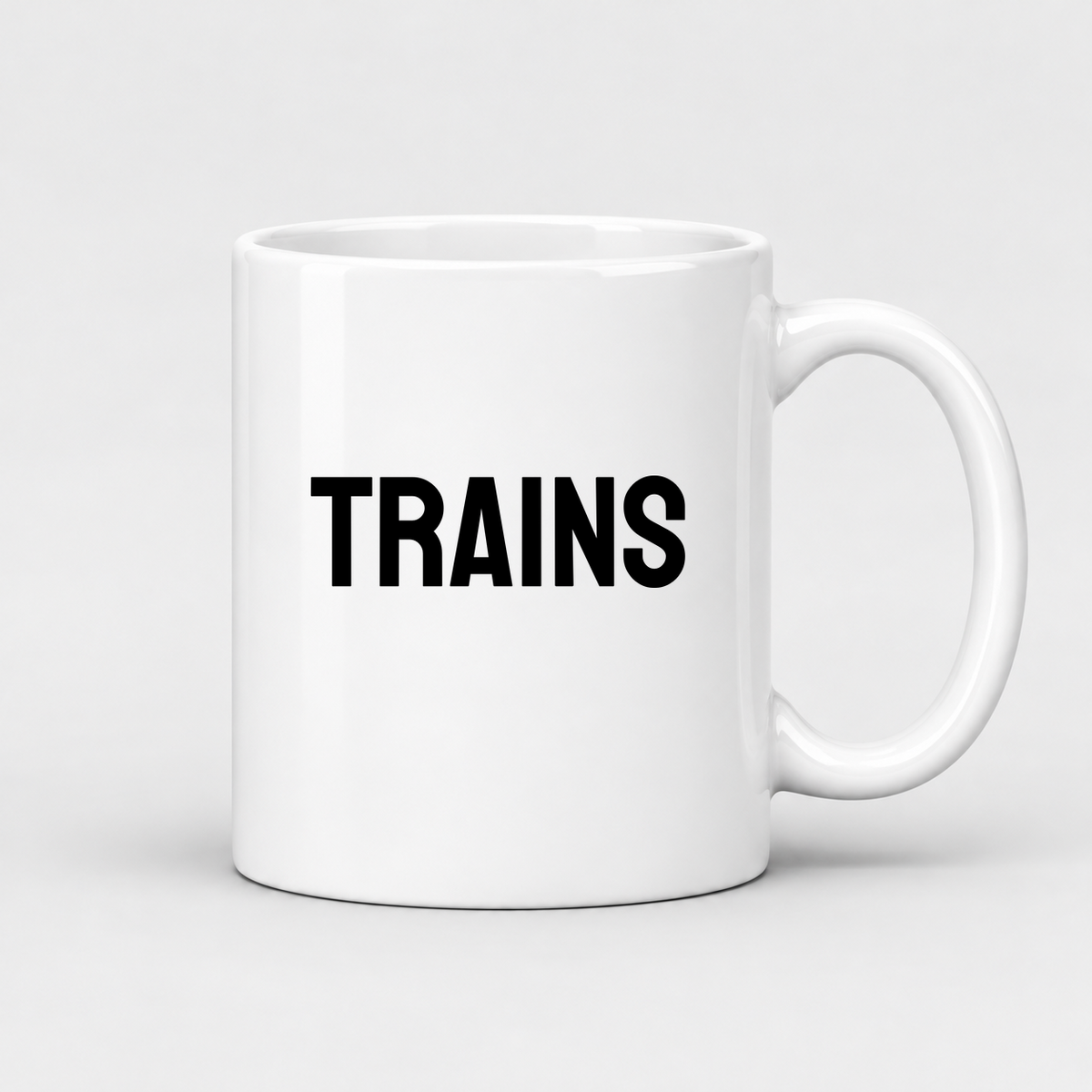 Trains Mug in white