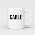 Cable Mug in white
