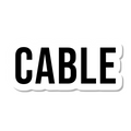 Cable die-cut sticker
