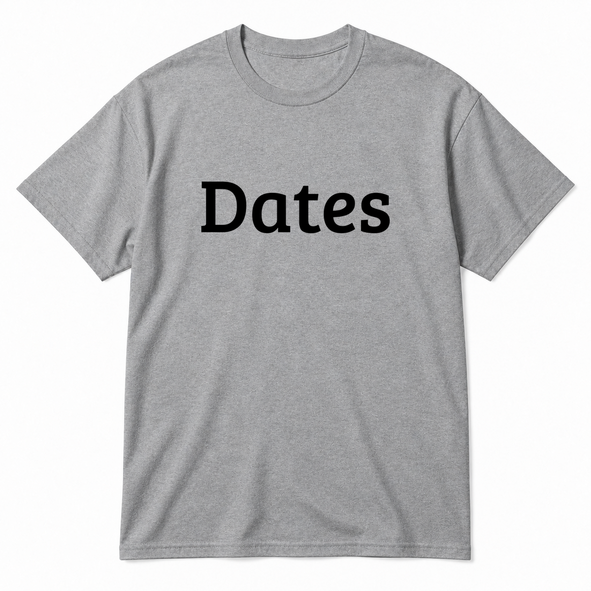 Dates T-Shirt in gray