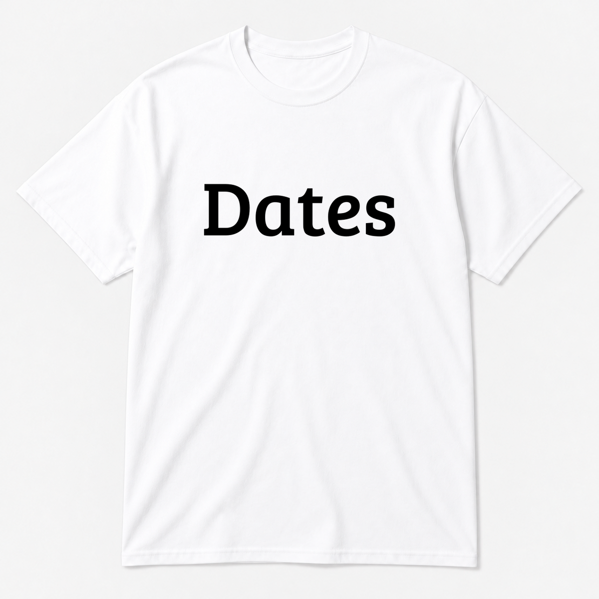 Dates T-Shirt in white