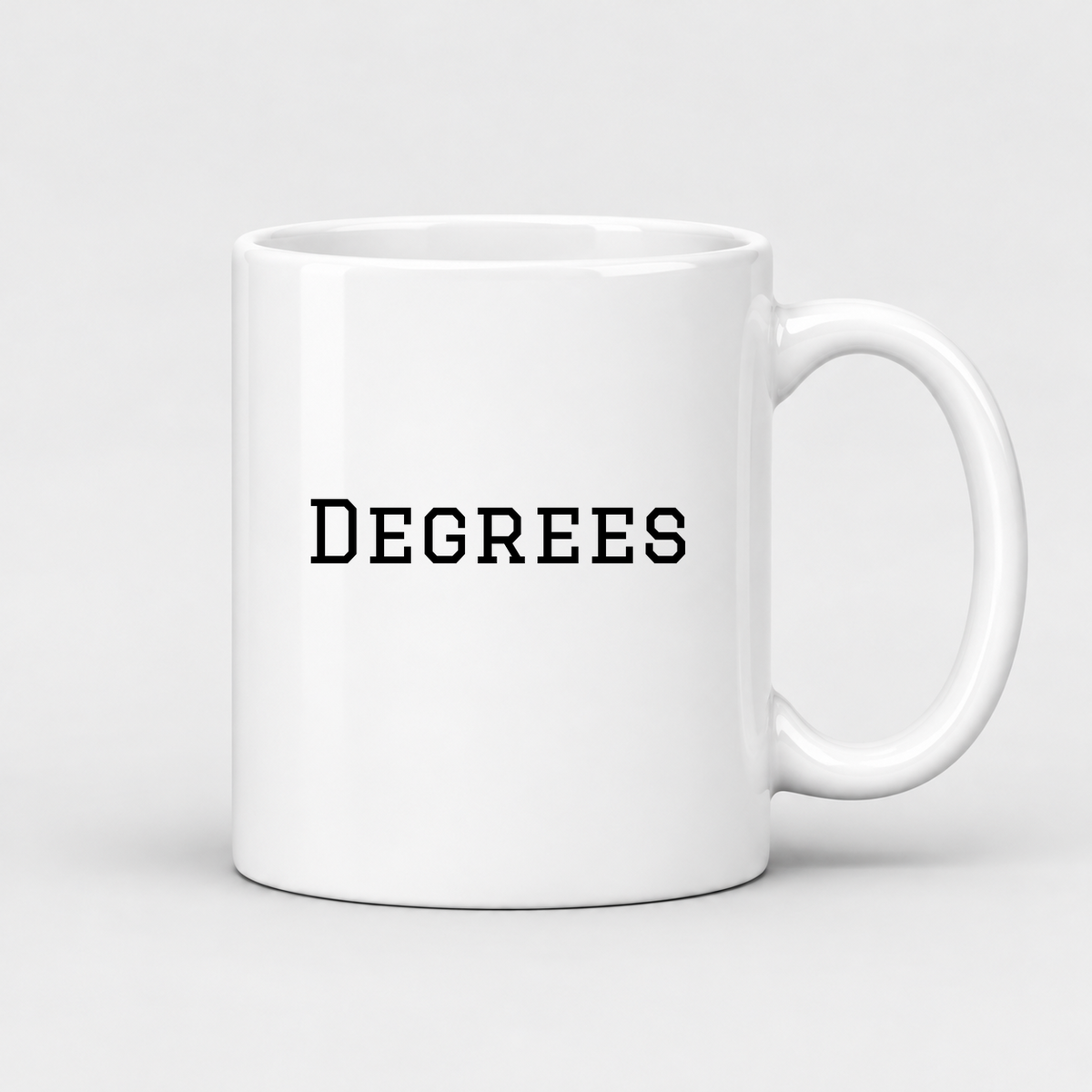 Degrees Mug in white