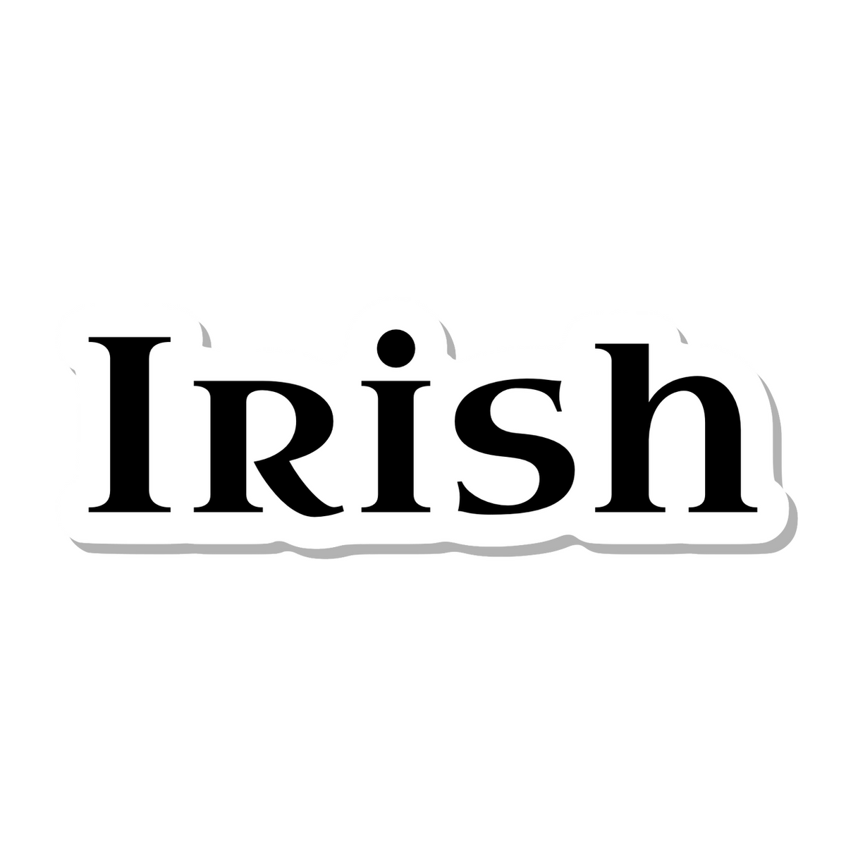 Irish die-cut sticker