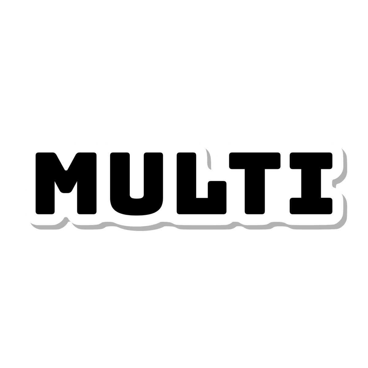 Multi die-cut sticker