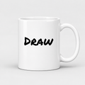 Draw Mug in white