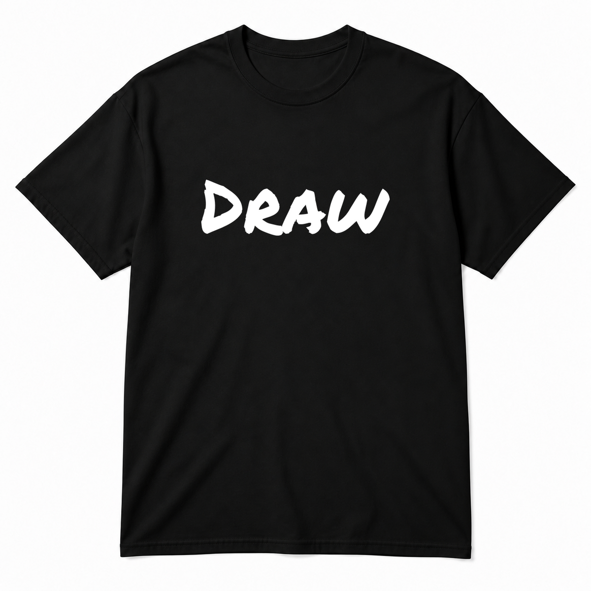 Draw T-Shirt in black