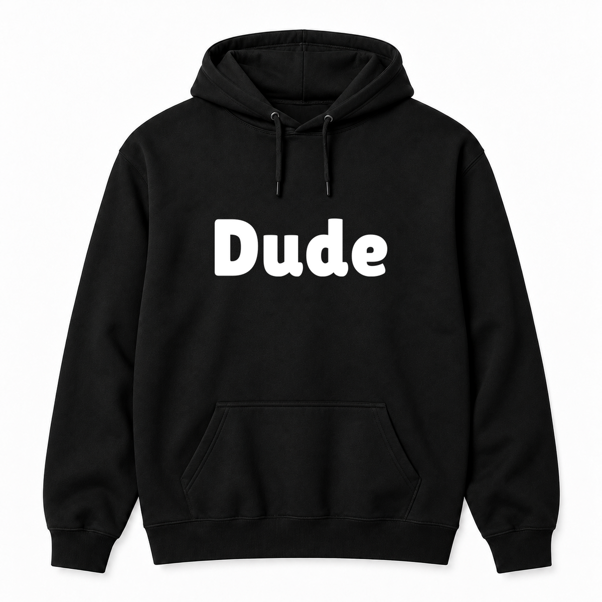 Dude Hoodie in black