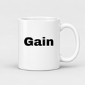 Gain Mug in white