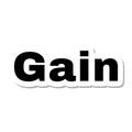 Gain die-cut sticker
