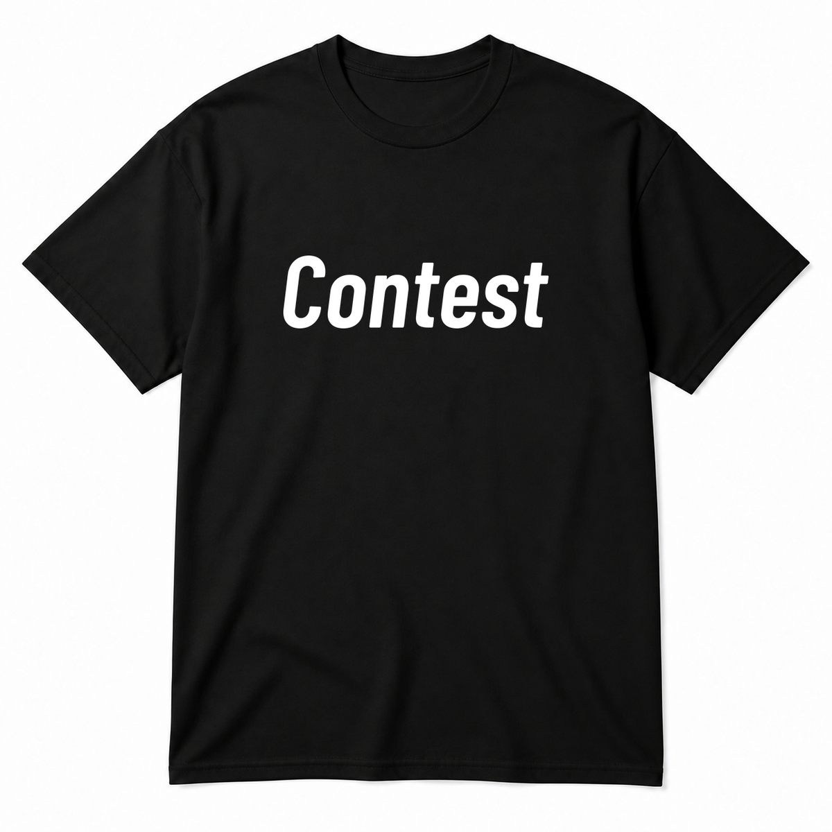 Contest T-Shirt in black