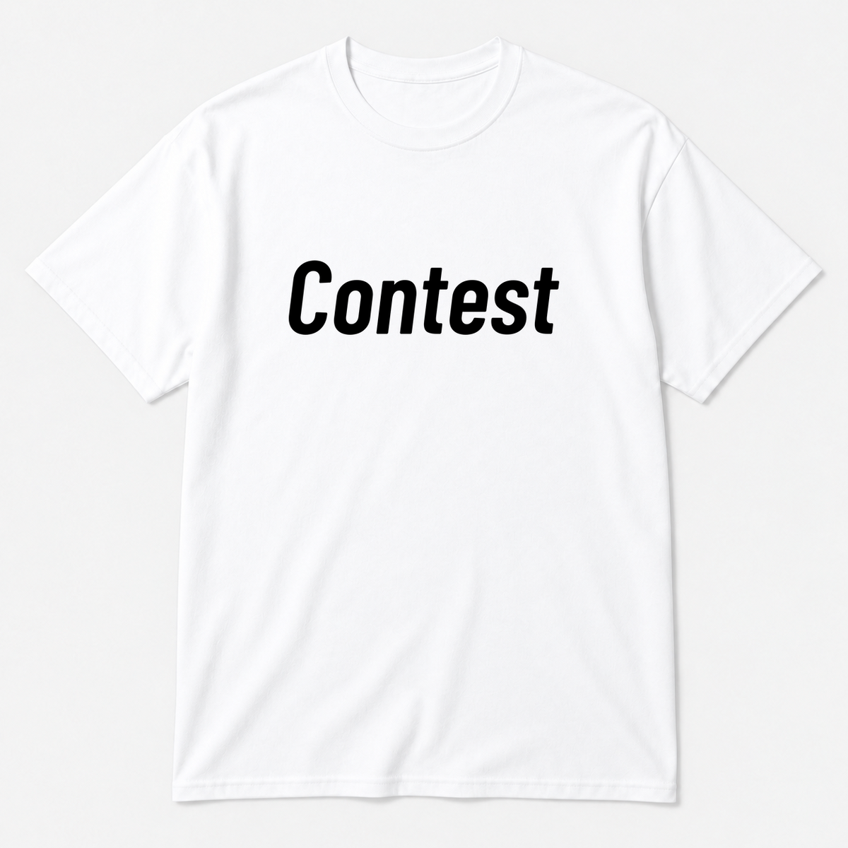 Contest T-Shirt in white