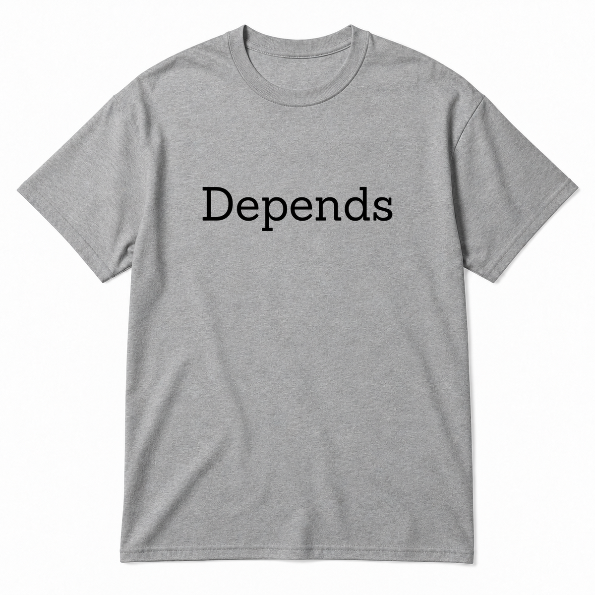 Depends T-Shirt in gray