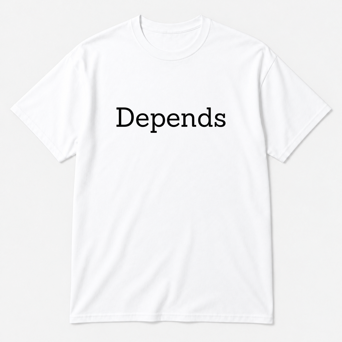 Depends T-Shirt in white