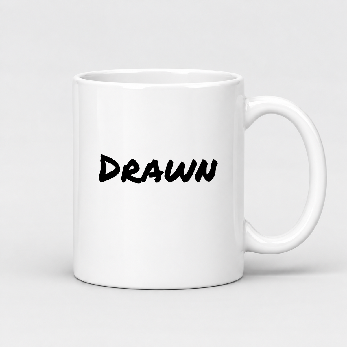Drawn Mug in white