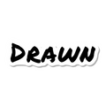 Drawn die-cut sticker
