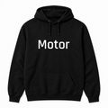 Motor Hoodie in black