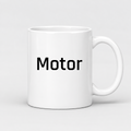 Motor Mug in white