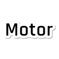 Motor die-cut sticker