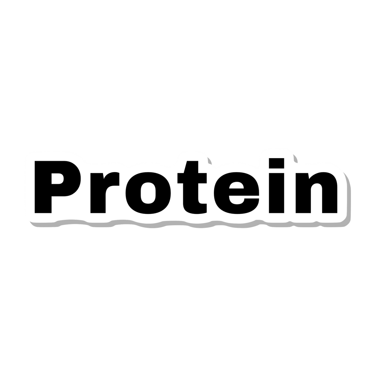 Protein die-cut sticker