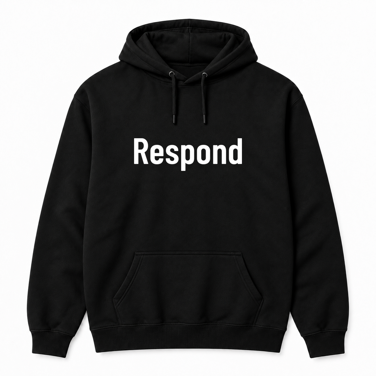 Respond Hoodie in black
