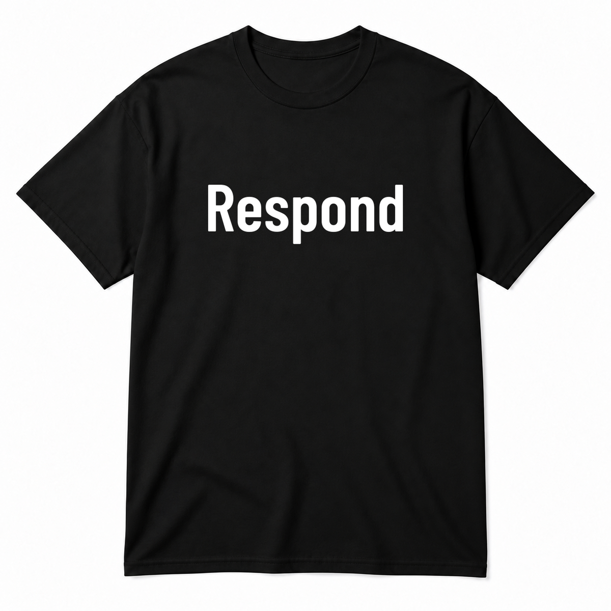 Respond T-Shirt in black