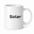 Solar Mug in white