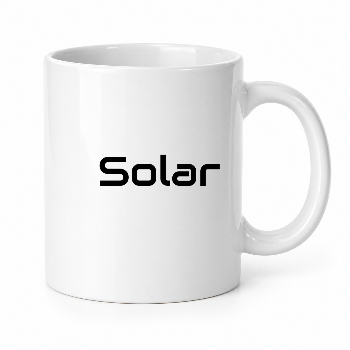 Solar Mug in white