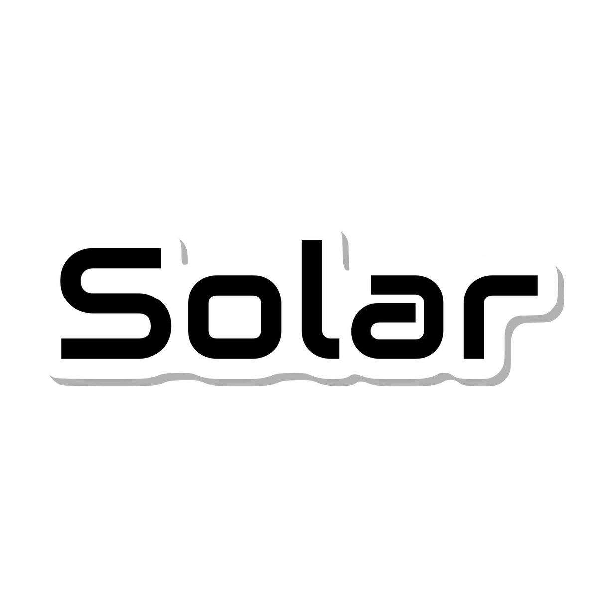 Solar die-cut sticker