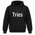 Tries Hoodie in black