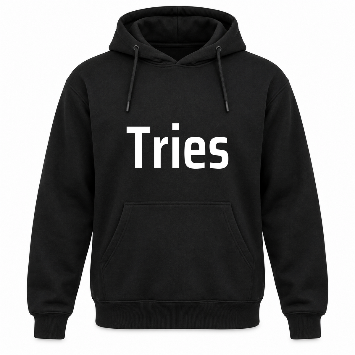 Tries Hoodie in black