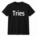 Tries T-Shirt in black