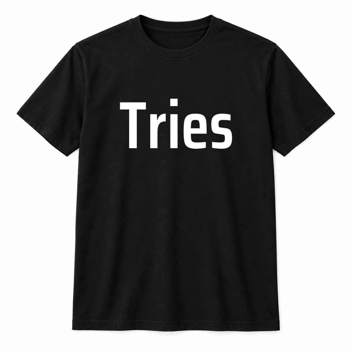 Tries T-Shirt in black