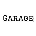 Garage die-cut sticker
