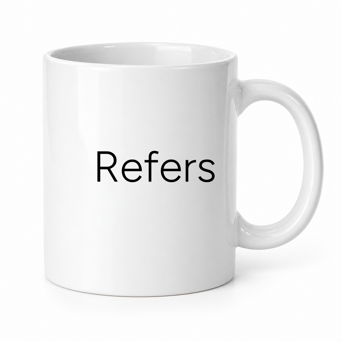 Refers Mug in white
