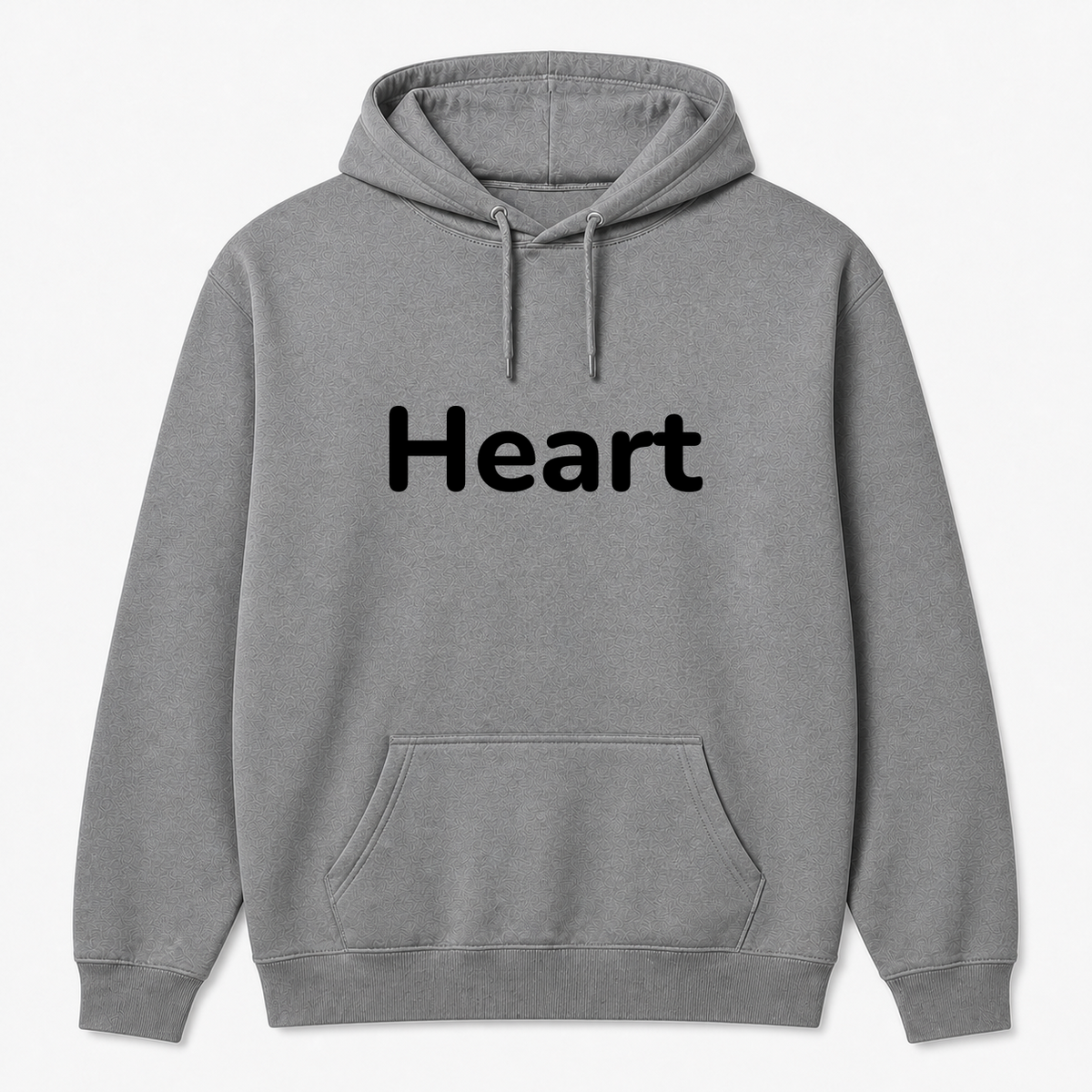 Heart Hoodie in gray