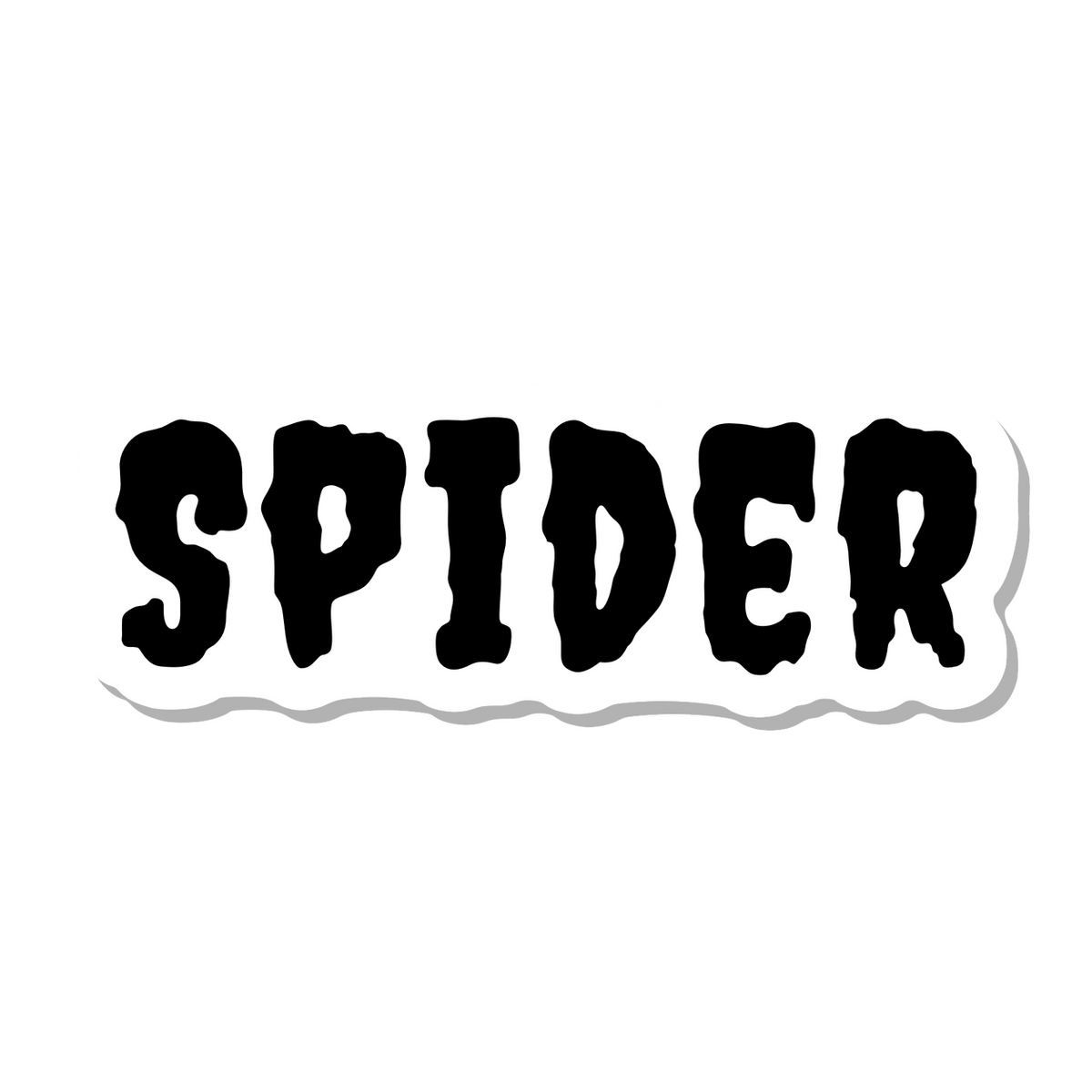 Spider die-cut sticker