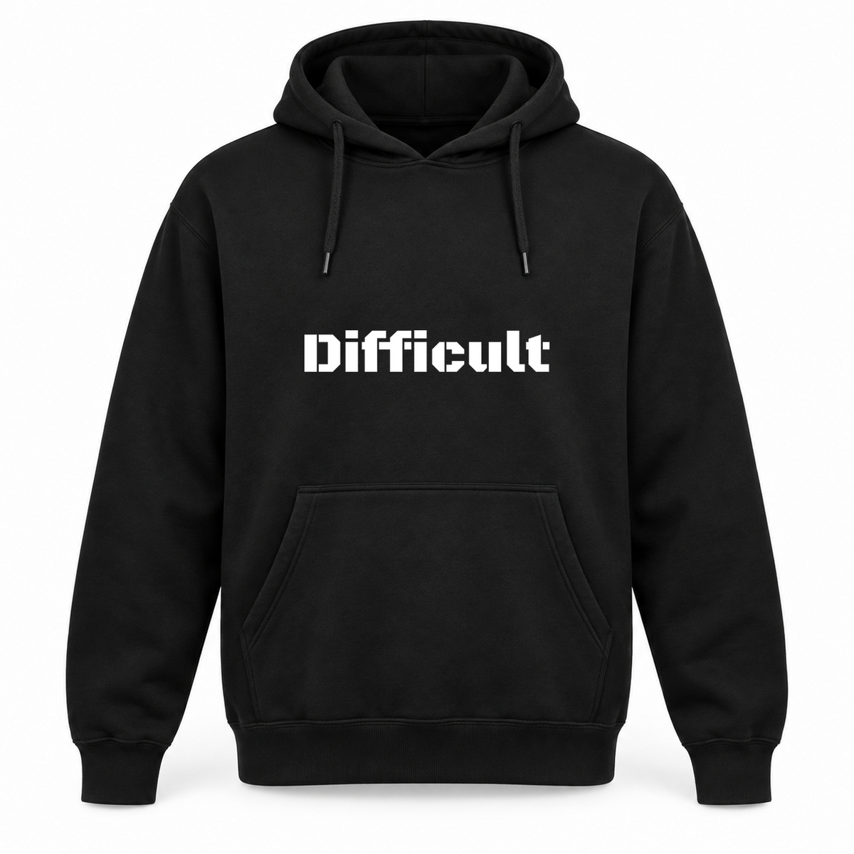 Difficult Hoodie in black