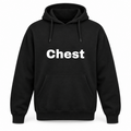 Chest Hoodie in black