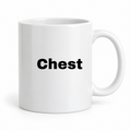 Chest Mug in white
