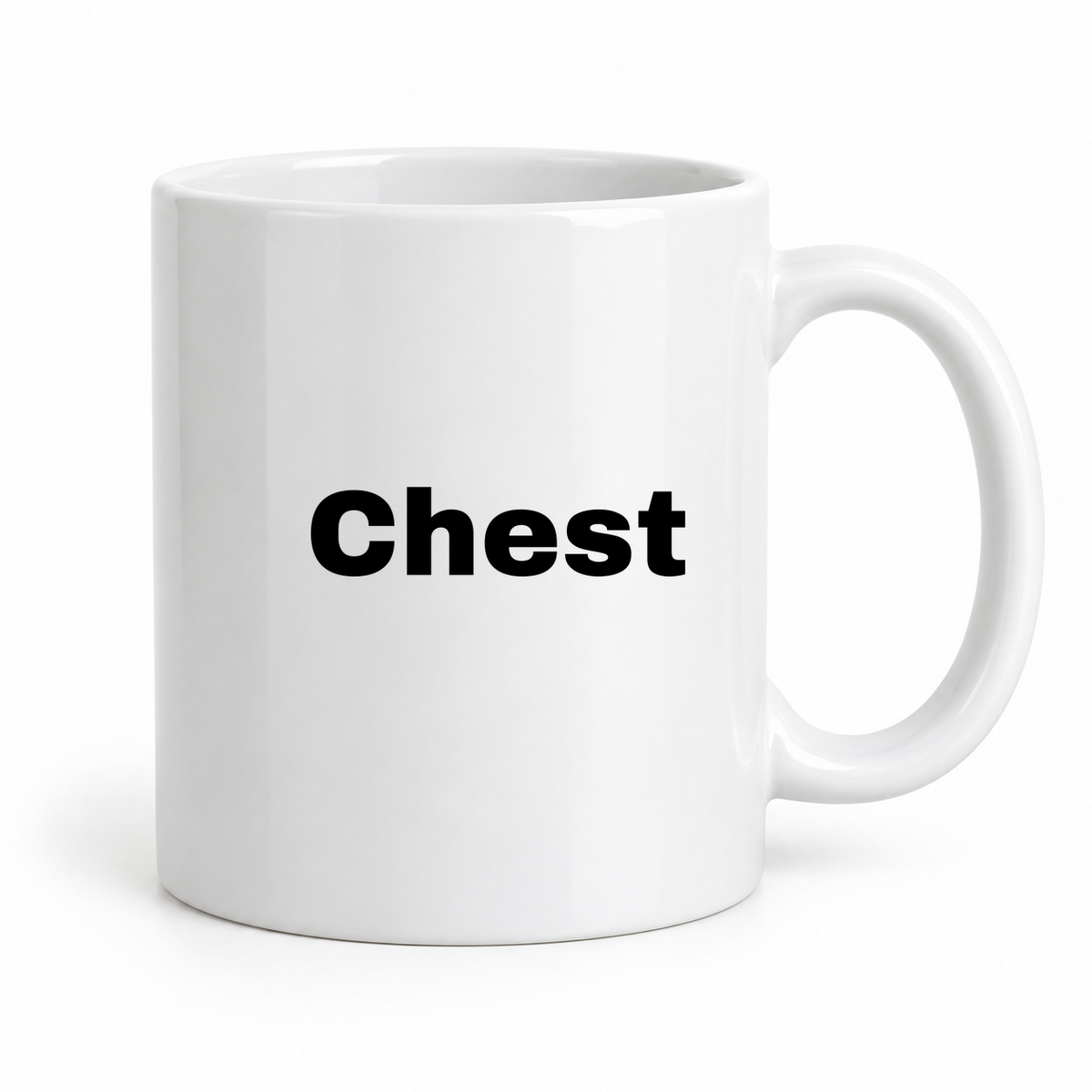 Chest Mug in white