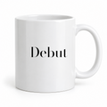 Debut Mug in white