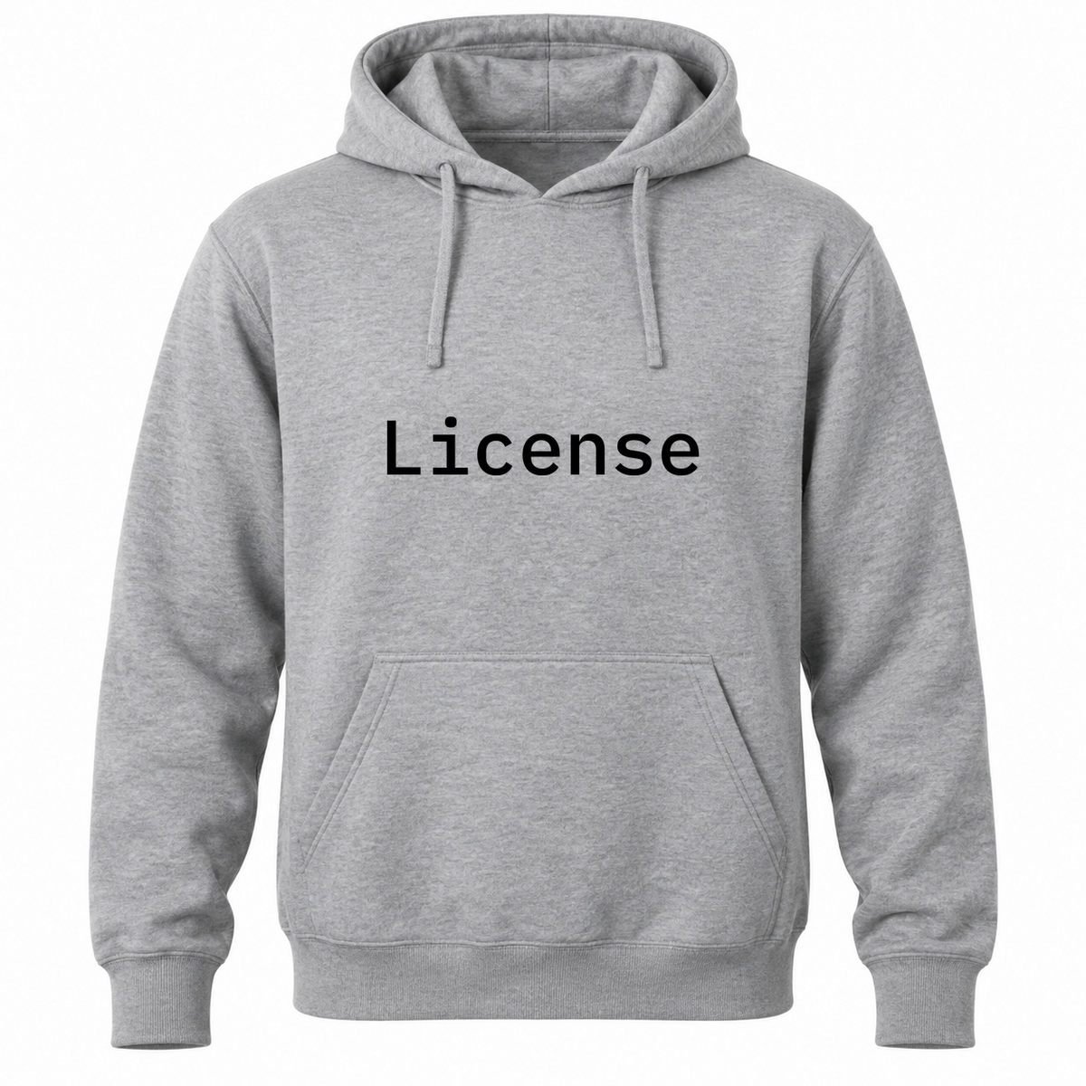 License Hoodie in gray