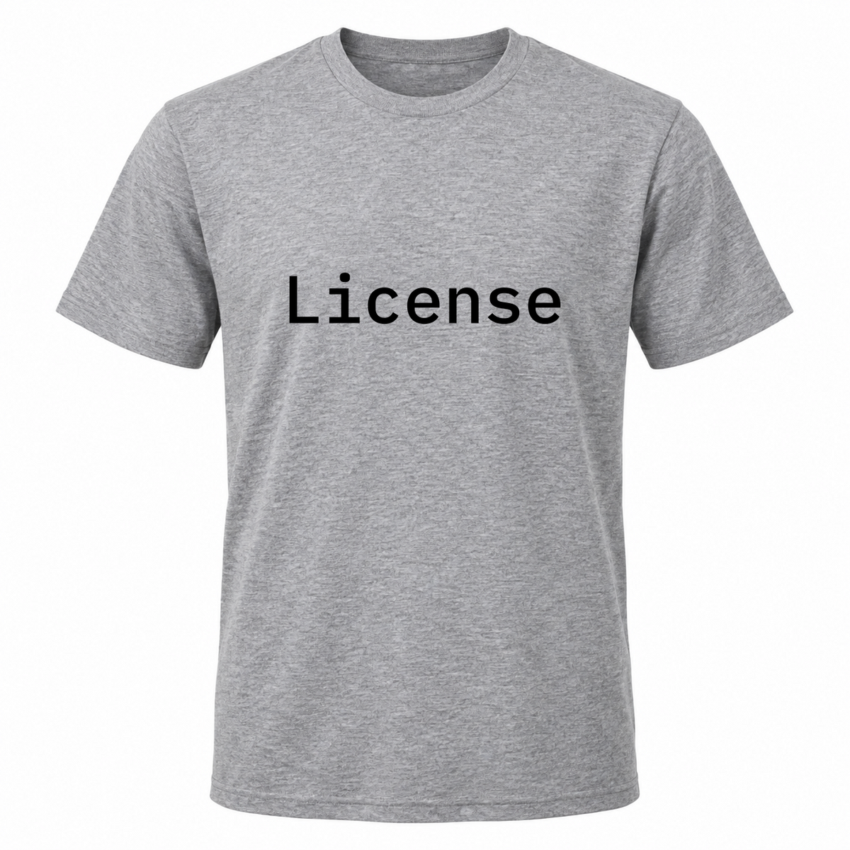 License T-Shirt in gray