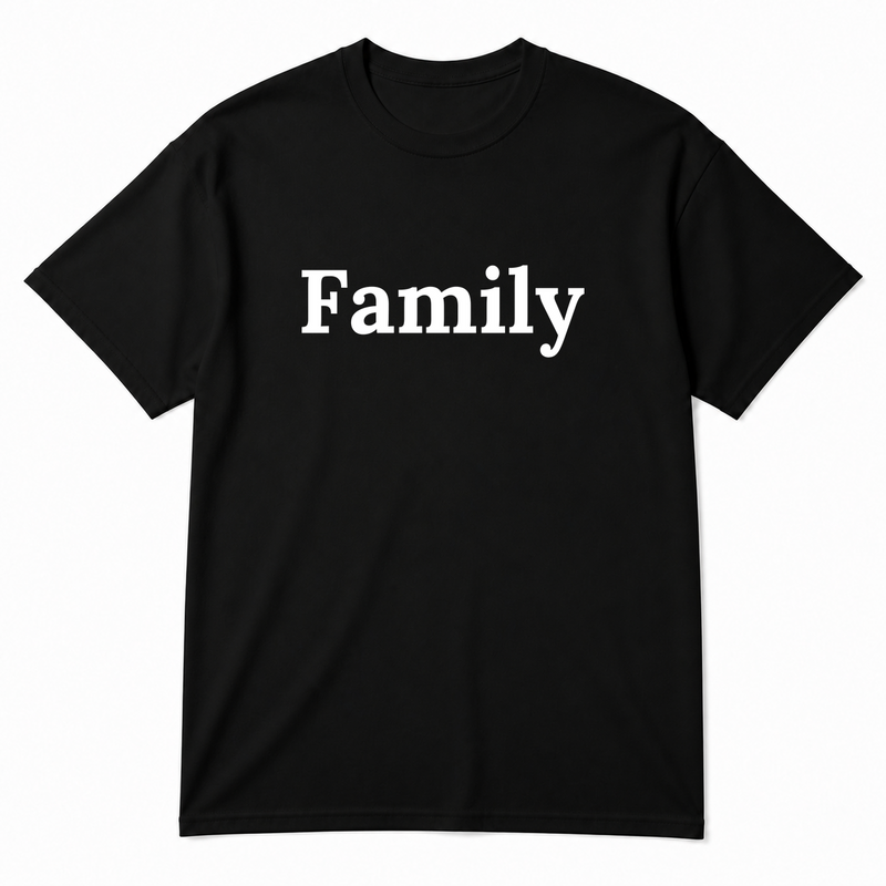 Family T-Shirt in black
