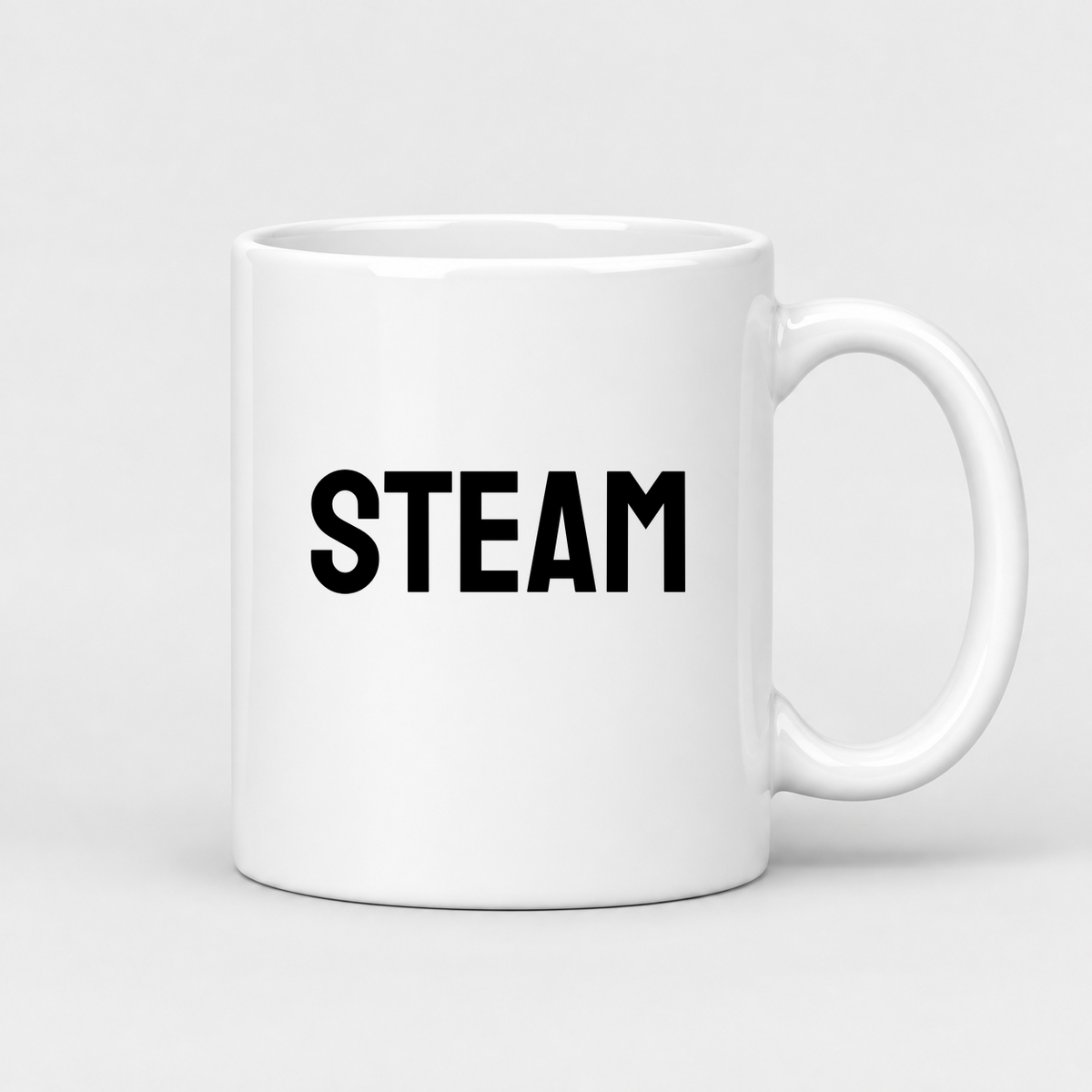 Steam Mug in white