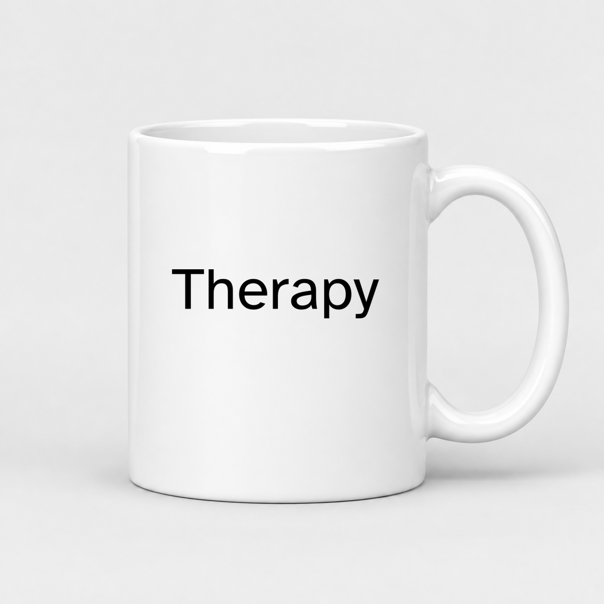Therapy Mug in white