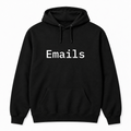 Emails Hoodie in black