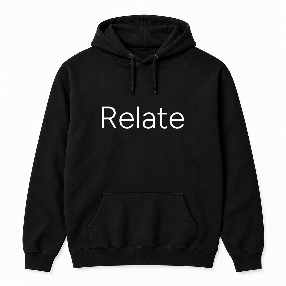 Relate Hoodie in black