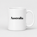Australia Mug in white