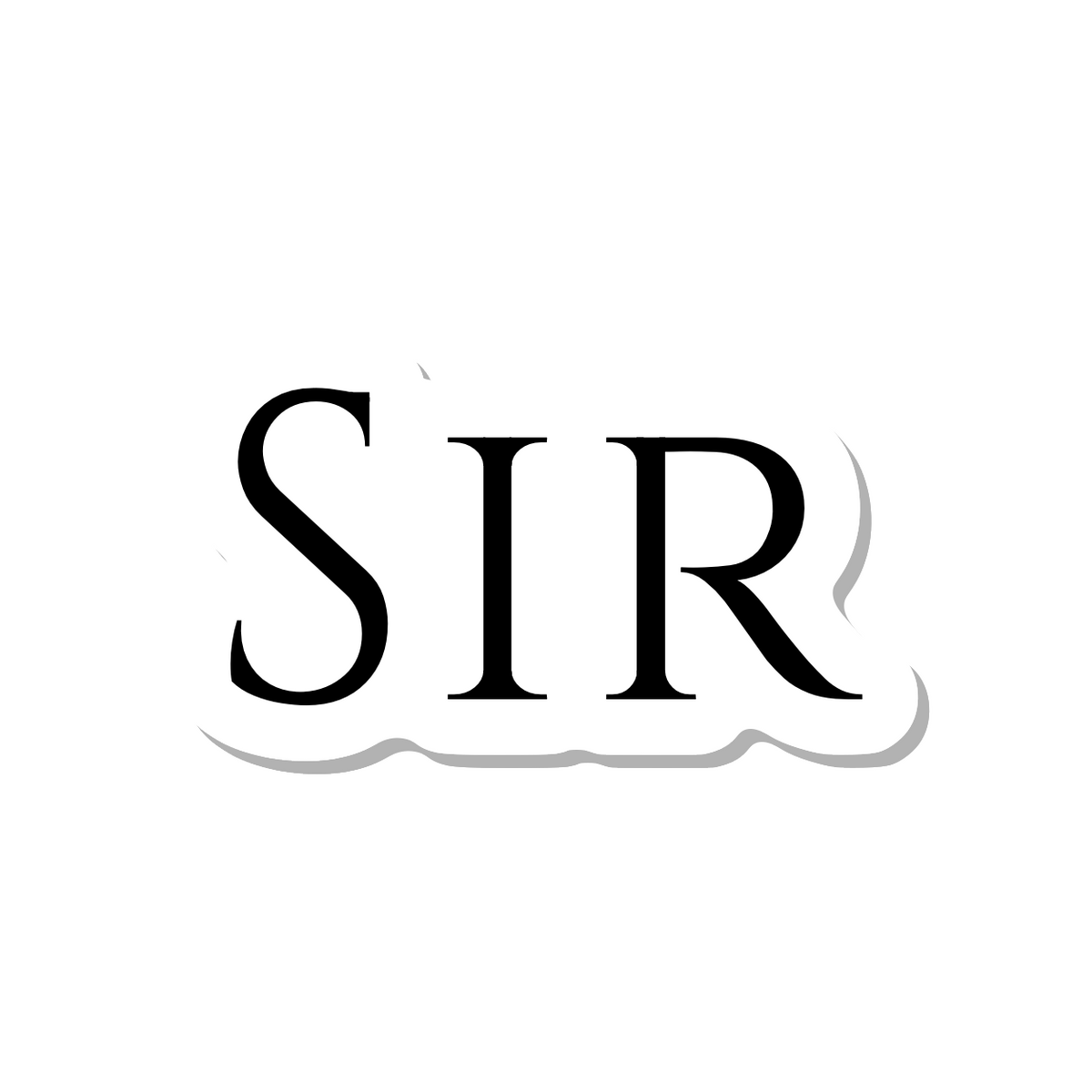 Sir die-cut sticker